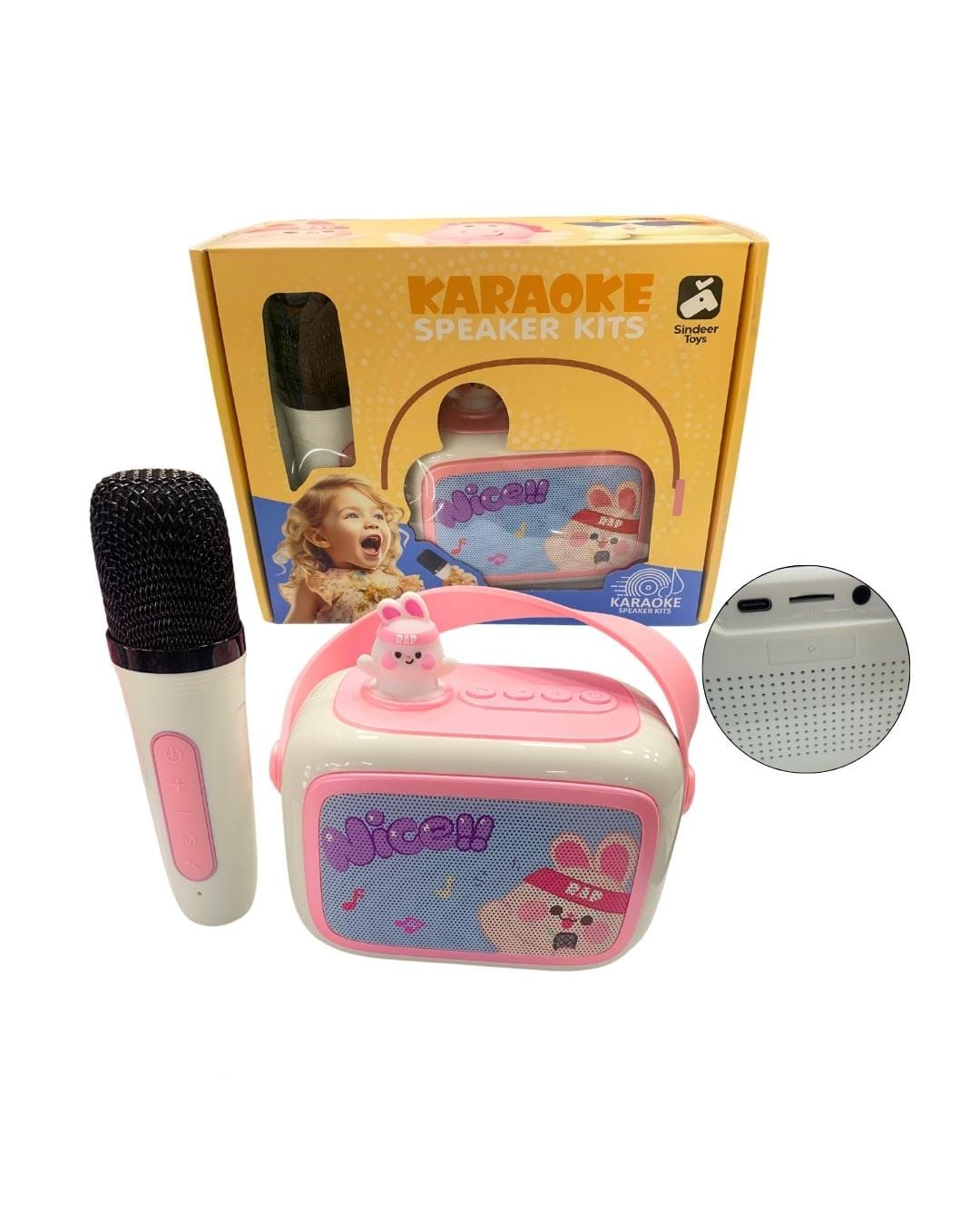 Miniatura 6 de Parlante karaoke con micfrofono infantil